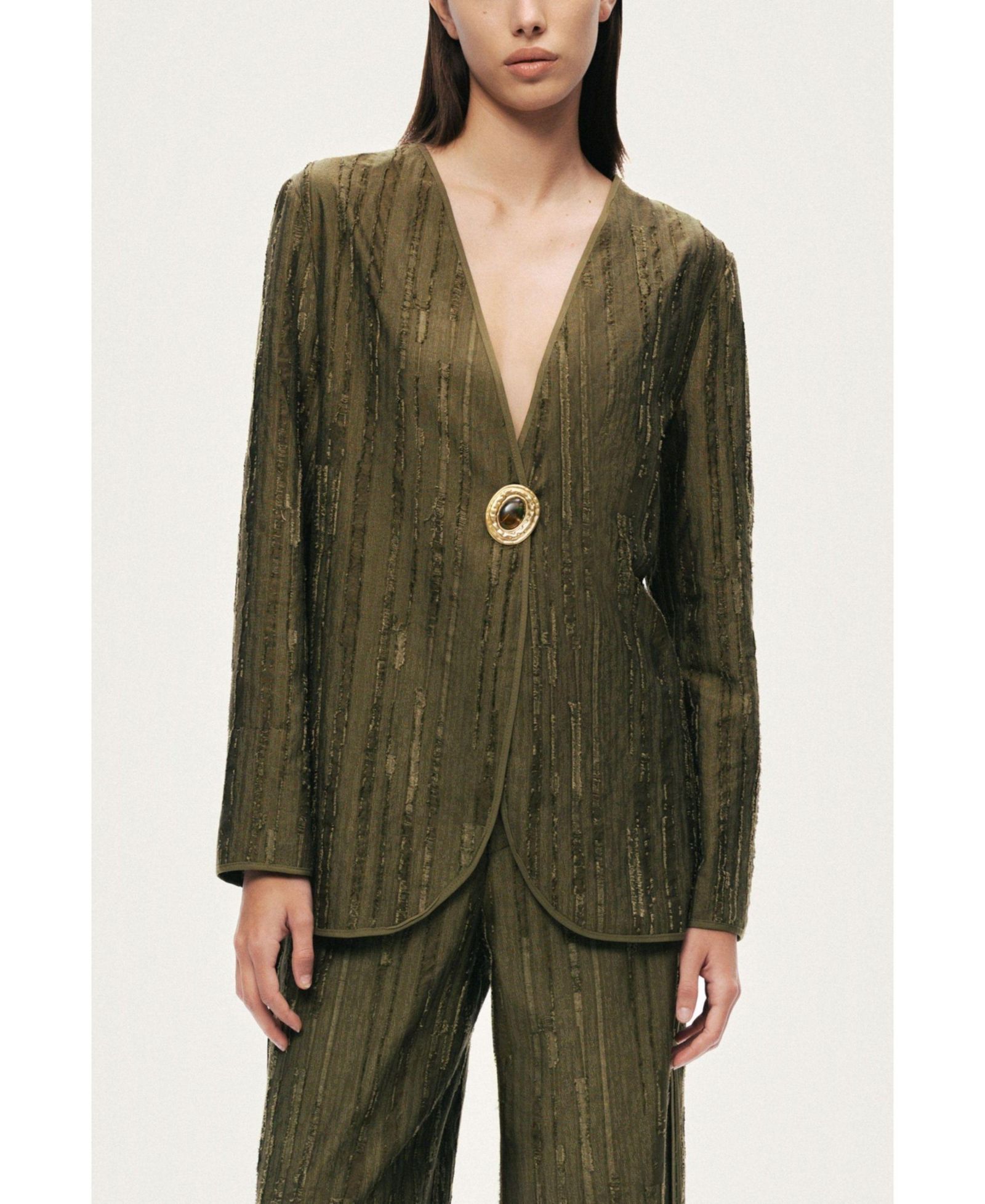 Женский приталенный жакет NOCTURNE Textured Tailored