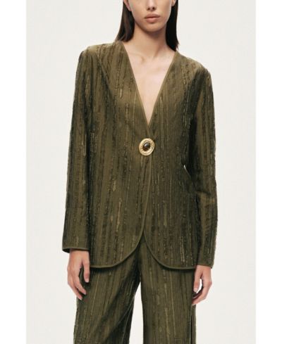 Женский приталенный жакет NOCTURNE Textured Tailored