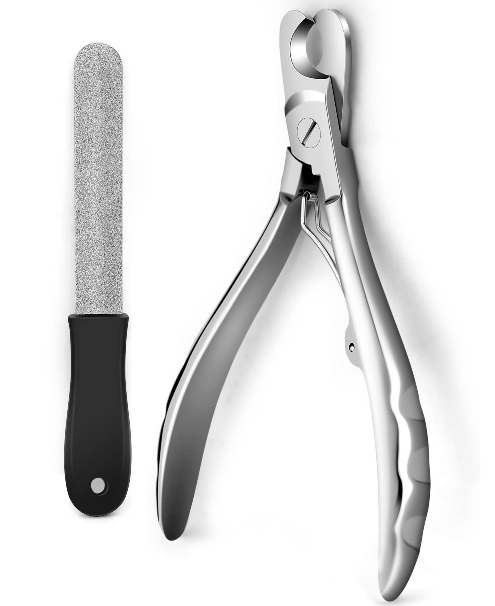 ARONKL Professional Full Metal Dog Nail Clippers Heavy Duty Sharp for Large Dogs Cats Thick Nails with File