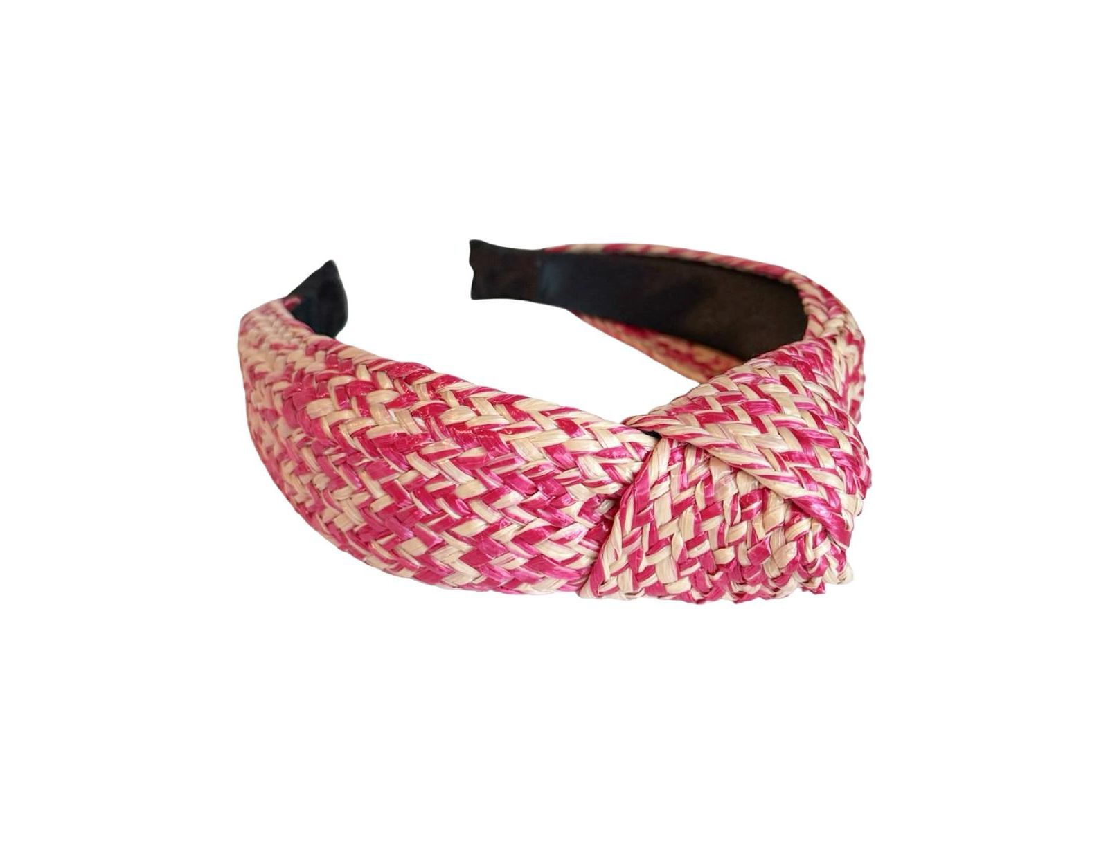 Headbands of Hope Women's Raffia Top Knot Headband - Pink