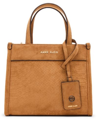 Мини-сумка Anne Klein Textured Faux Suede Tote