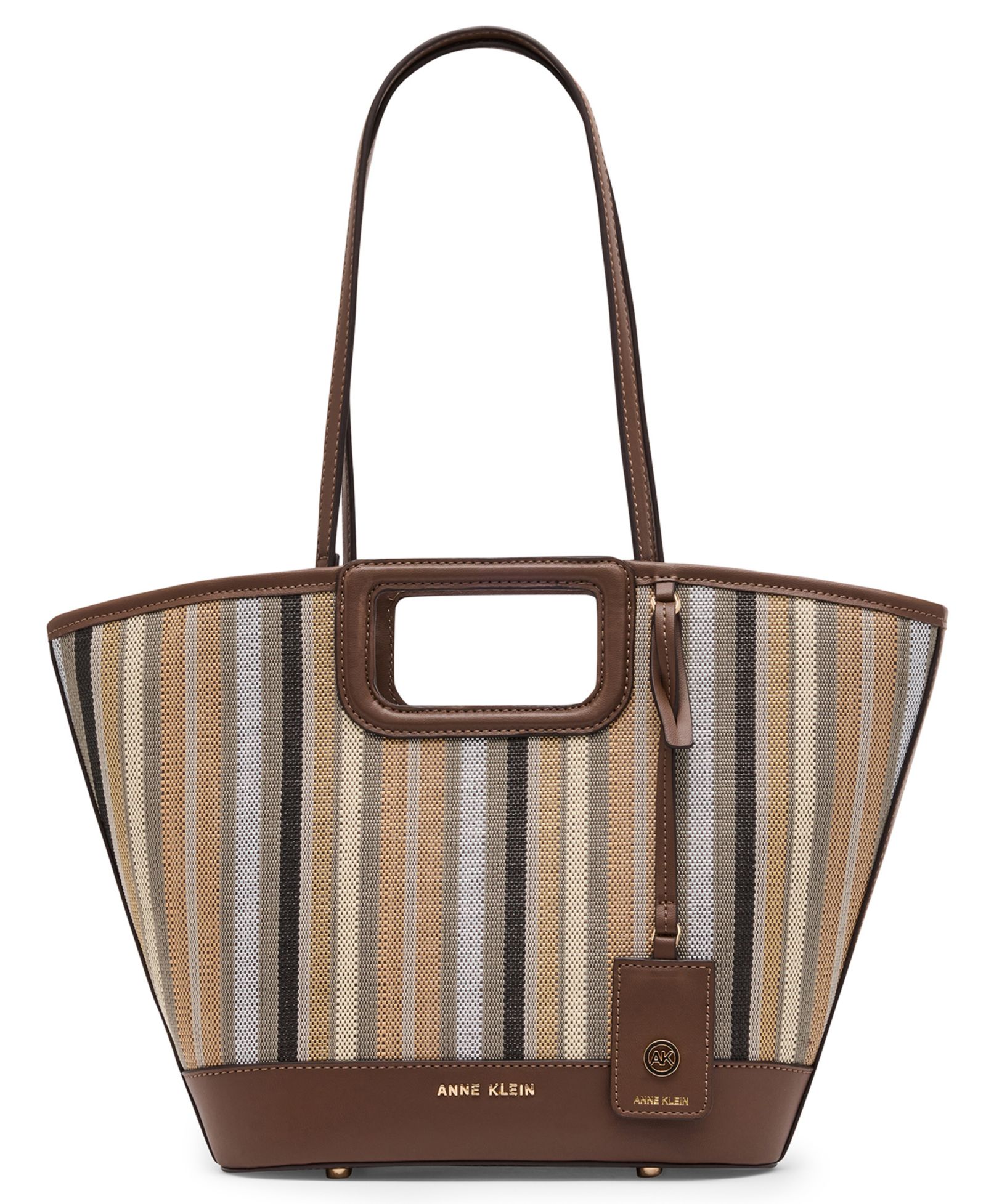 Женская сумка-тоут Anne Klein Stripe Cut Out Small Handle