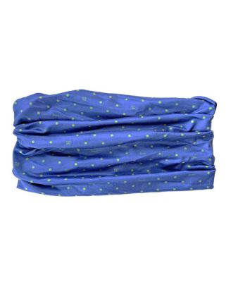 Headbands of Hope Women's Limited Edition Luxe Tube Turban - St. Baldrick's Blue Polka Dot