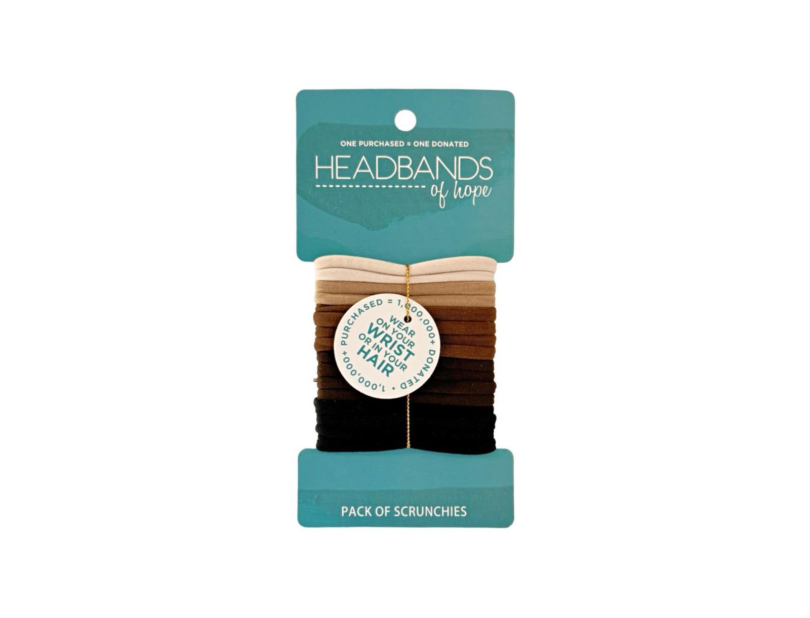 Headbands of Hope Women's Nylon Hair Ties - 16 pc set
