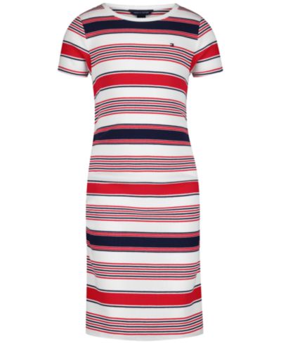 Детское платье Tommy Hilfiger в полоску с коротким рукавом
