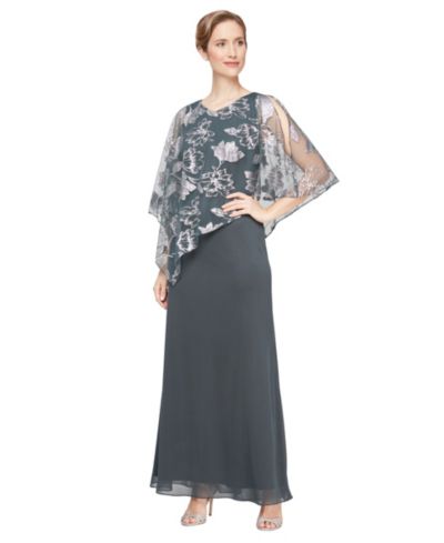Женское бальное платье SL Fashions Petite V-Neck A-Line