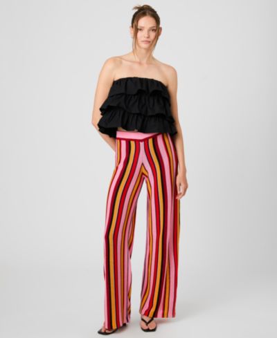 French Connection Женские брюки Motley Knit Striped Flare