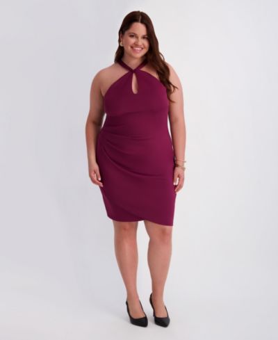 Siena Plus Size Scuba Crepe Midi Dress