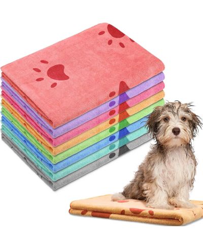 Полотенце для животных ARONKL Paws Pattern Microfiber 55" x 28"
