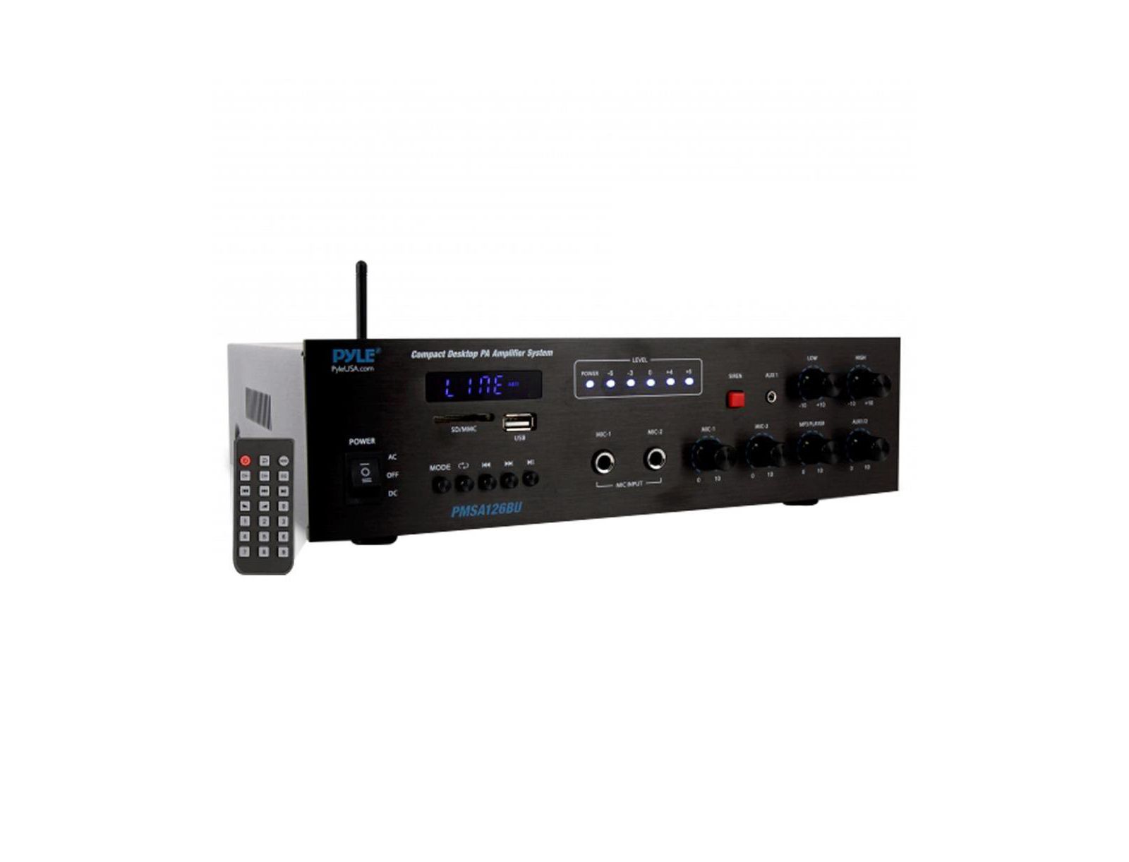 Pyle 500W Bluetooth PA Public Address Amplifier Receiver