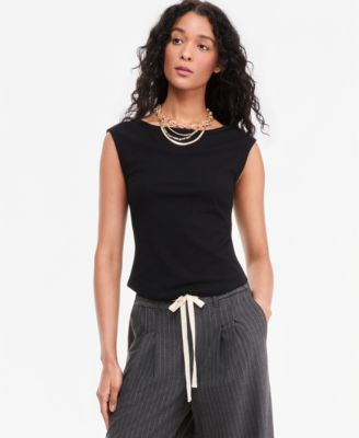 On 34th Women's Ribbed Boat-Neck Tank, Macy's Exclusive