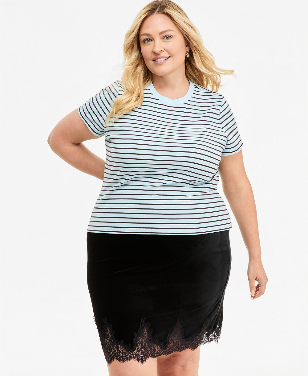 On 34th Plus Size Meet & Greet Layering T-Shirt, Macy's Exclusive