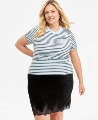 On 34th Plus Size Meet & Greet Layering T-Shirt, Macy's Exclusive
