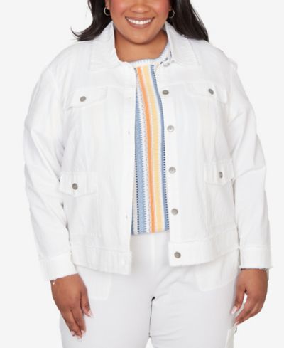 Жакет Alfred Dunner Plus Size Out of the Blue Patch Pocket Collared
