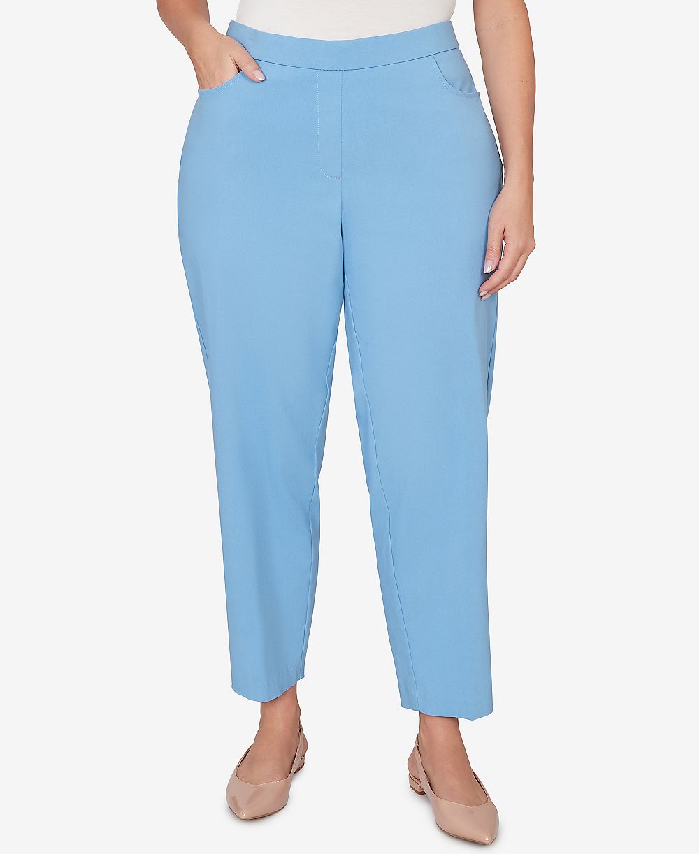 Женские брюки Alfred Dunner Plus Size St. Augustine Tailored Stretch Comfort Waistband Front Pocket