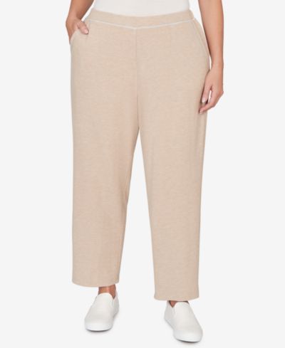Alfred Dunner Plus Size Comfort & Joy Comfort Everyday Slant Pocket Short Length Pants