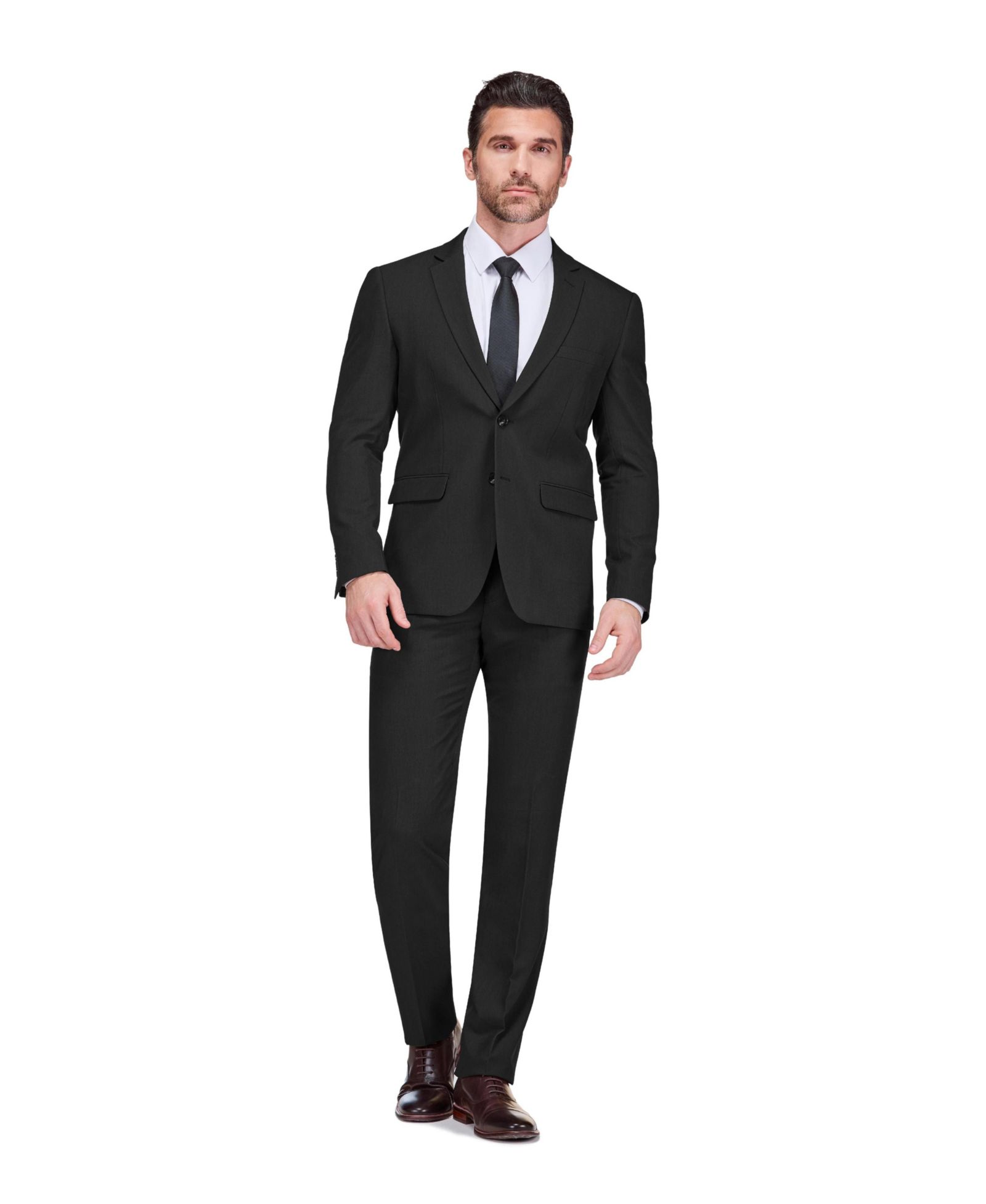 Мужской костюм Gino Vitale 2 Piece 4 Way Stretch Notch Lapel Slim Fit