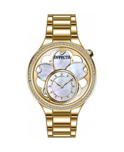 Женские часы Invicta 46754 Wildflower Quartz PC10 с перламутровым металлическим циферблатом