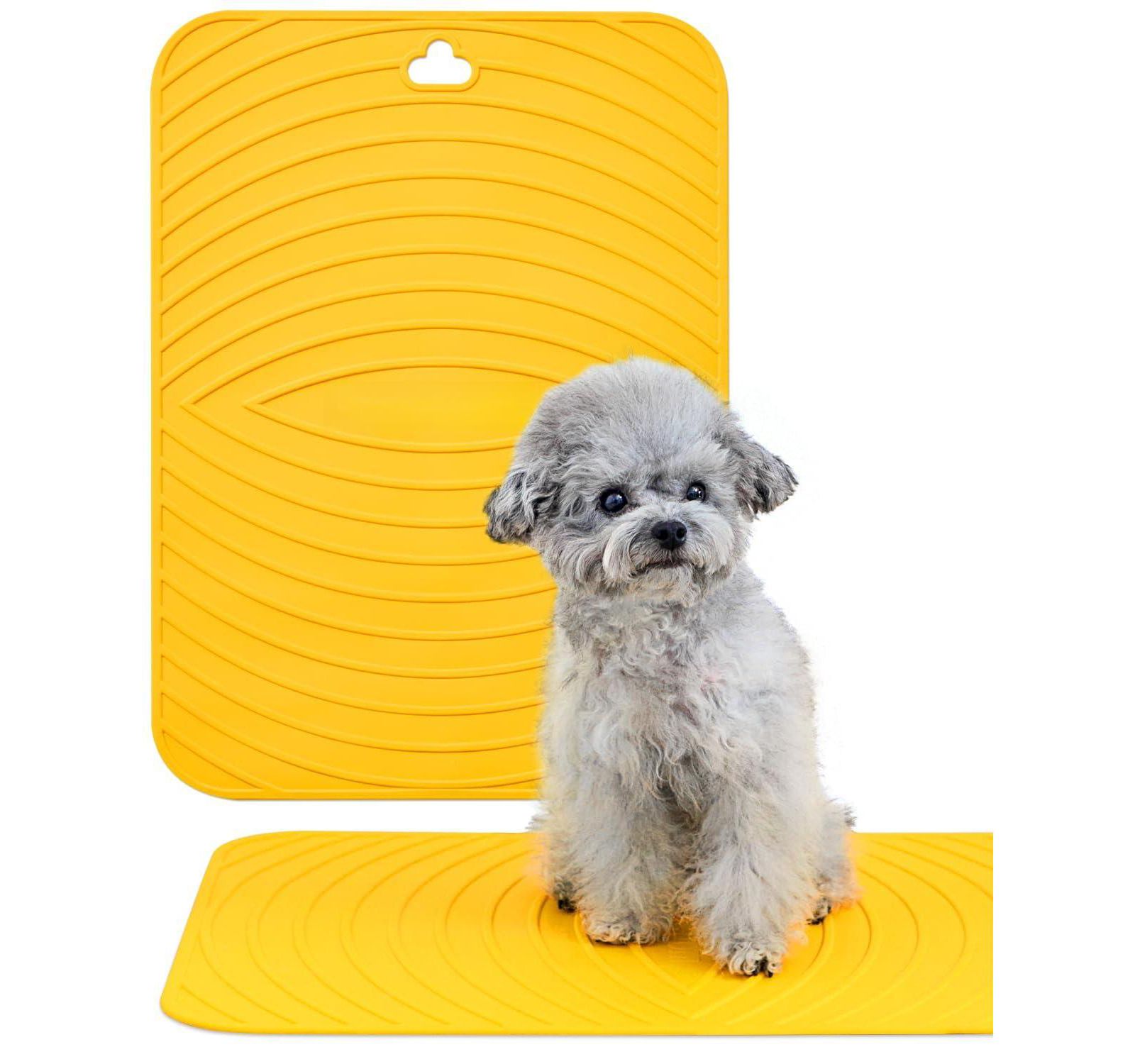 ARONKL Non-slip Dog Bath Mat TPE Safe Drying Hook Sturdy Durable Versatile Pet Grooming Mat Easy Clean Compact
