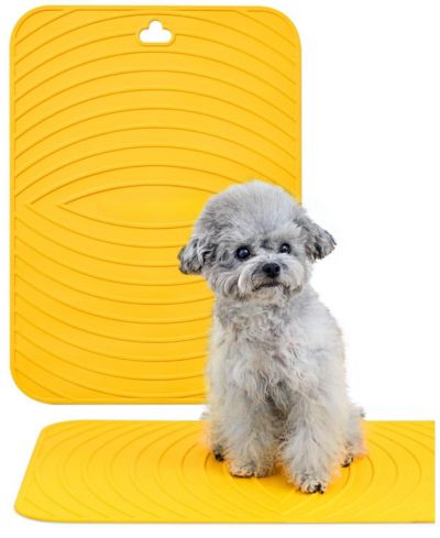 ARONKL Non-slip Dog Bath Mat TPE Safe Drying Hook Sturdy Durable Versatile Pet Grooming Mat Easy Clean Compact