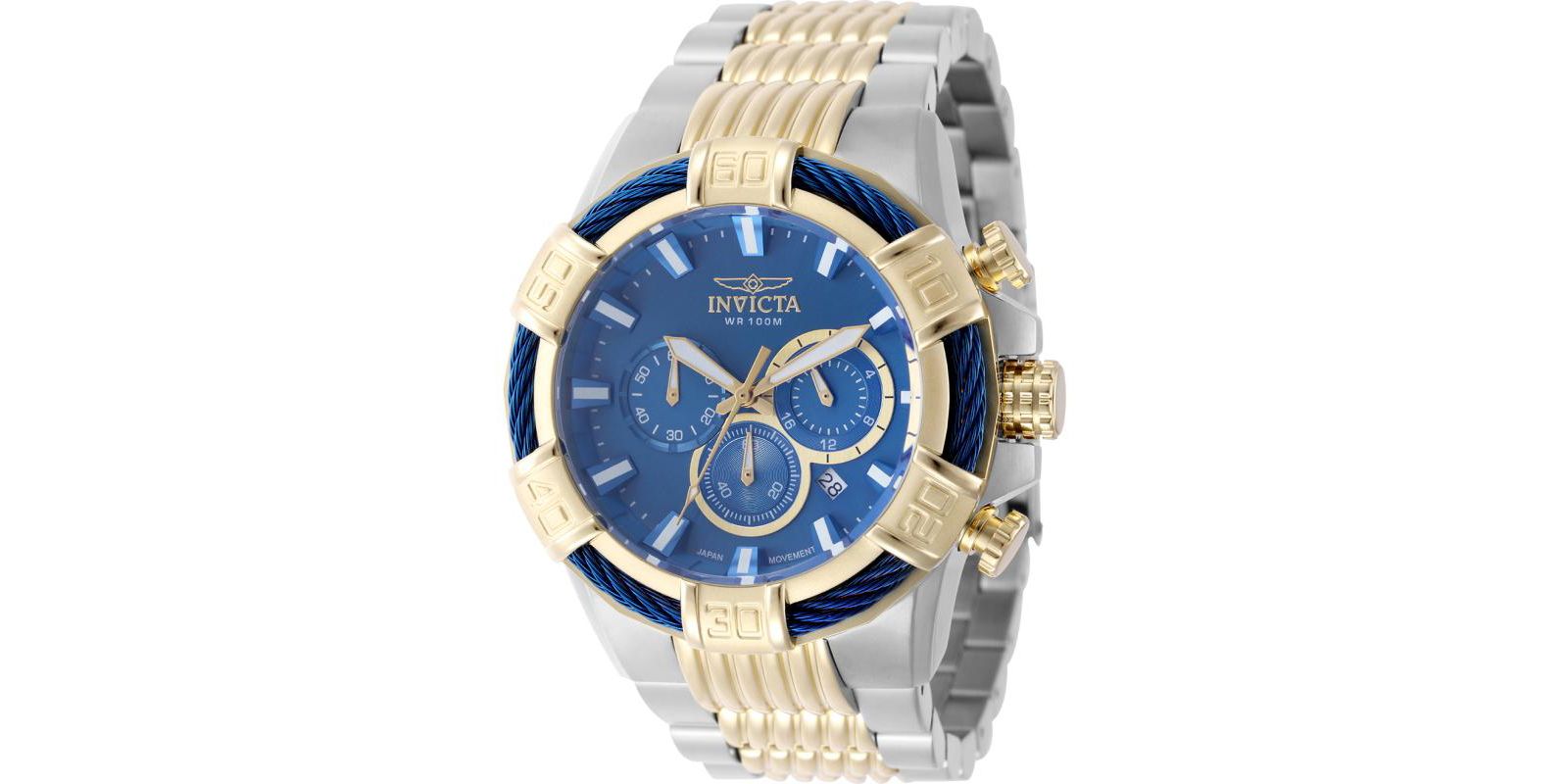 Мужские часы Invicta 49903 Bolt Quartz VD53 с латунным циферблатом