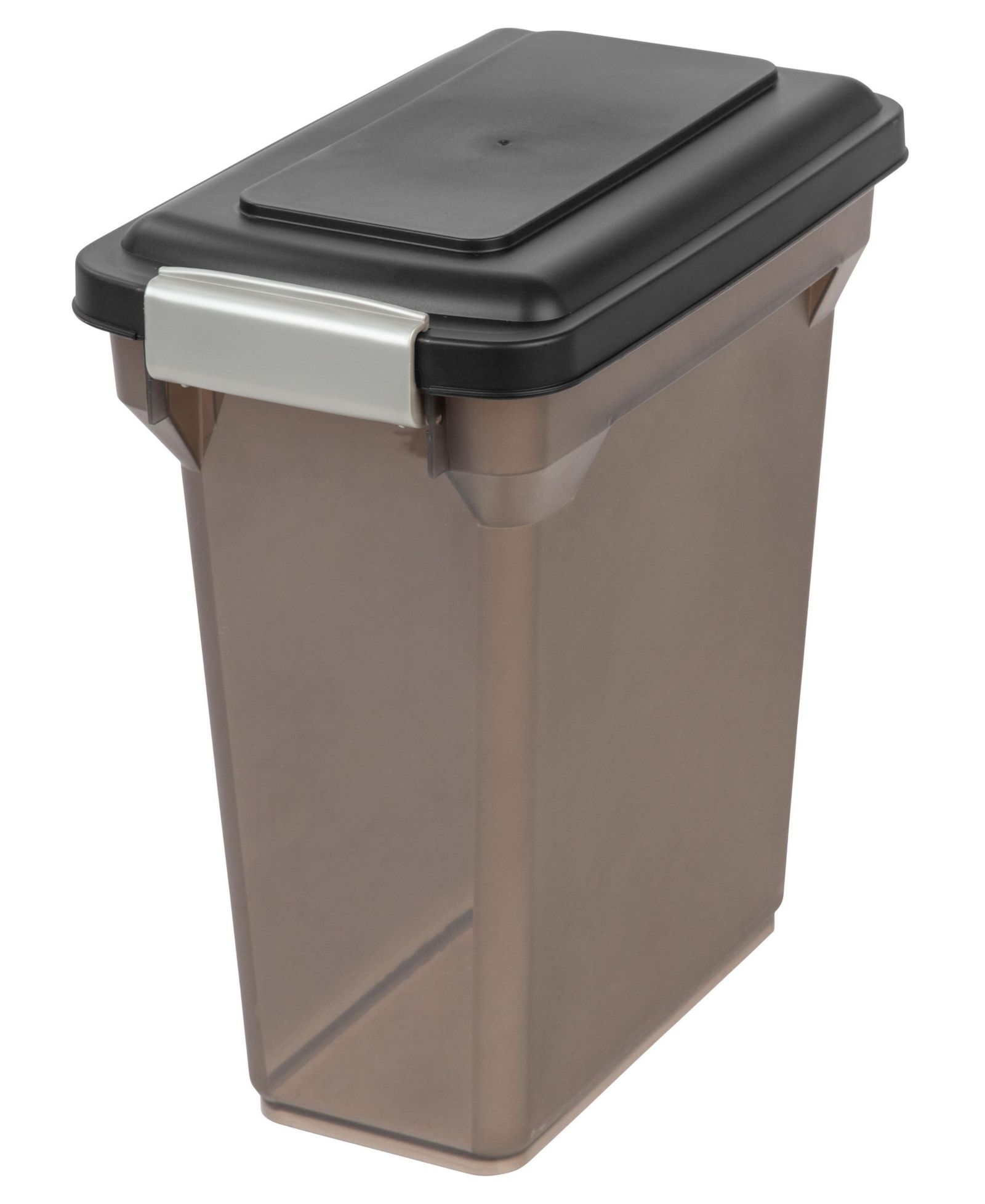 IRIS 13 Lbs / 15 Qt Airtight Pet Food Storage Container, Smoke