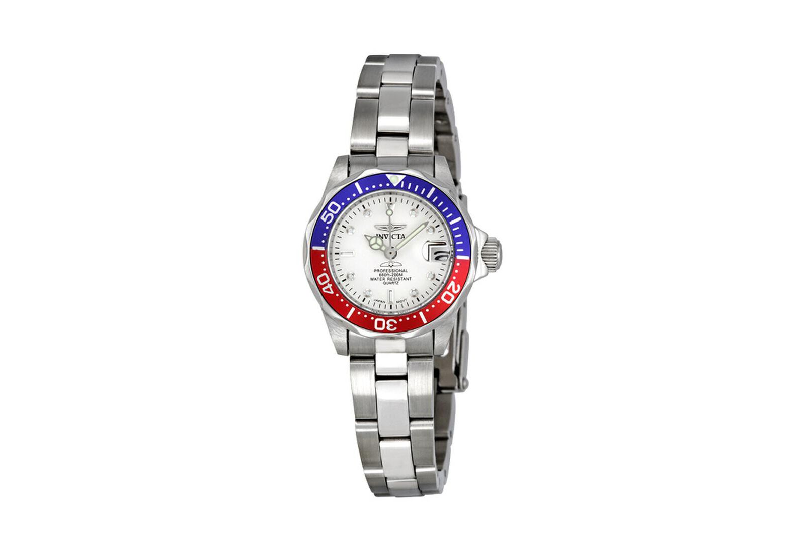 Женские часы Invicta 8940 Pro Diver Quartz 3 Hand Dial