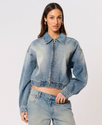 Abrand Women's Denim Full-Zip Jacket
