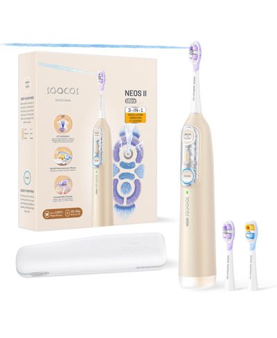 Электрическая зубная щетка Soocas NEOS II Ultra с ирригатором, Champagne Gold