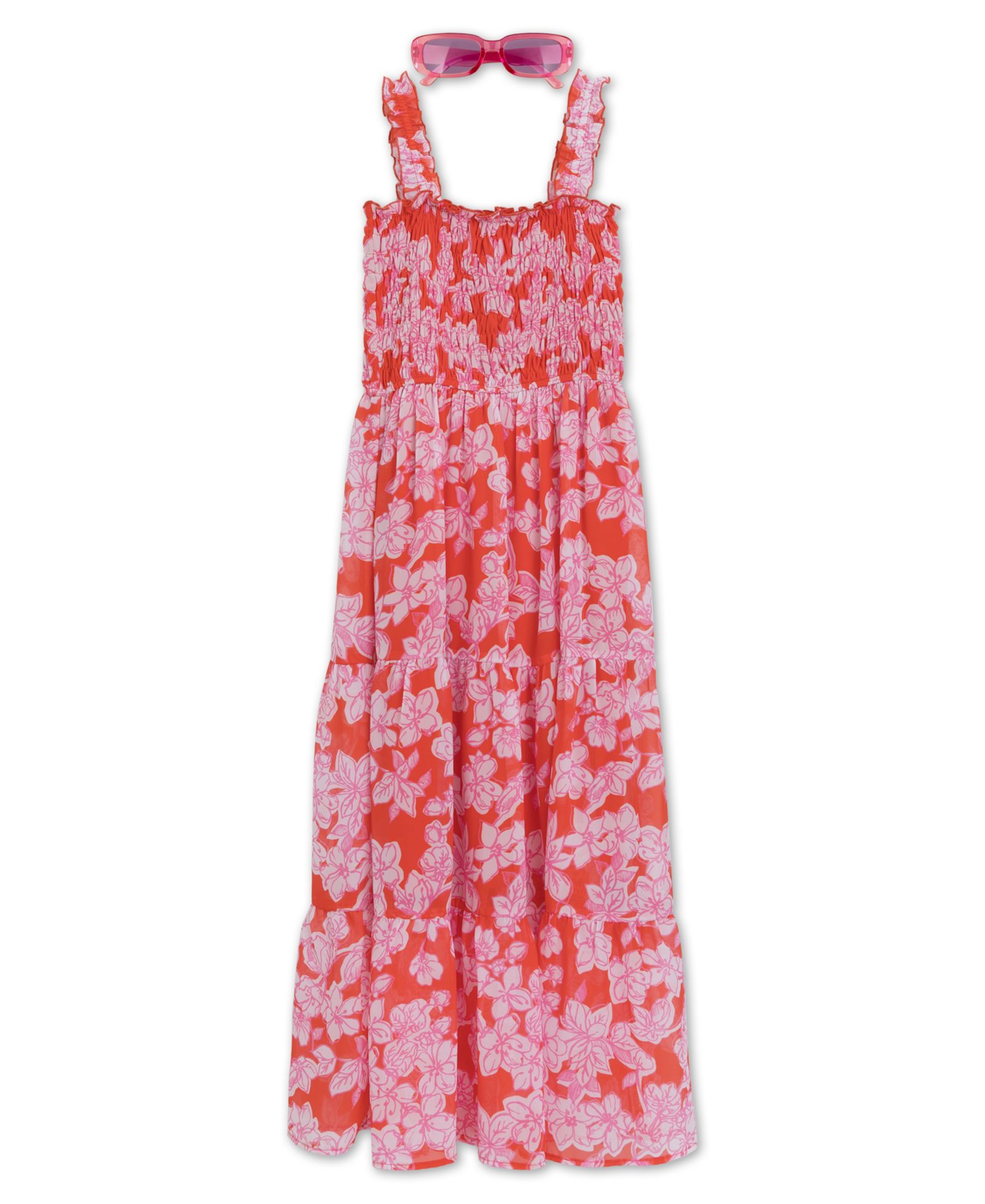 Детское платье Speechless Maxi с smocked корсетом и очками