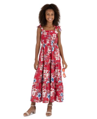 Детское платье Speechless 7-16 Floral Printed Maxi с лямками и солнцезащитными очками