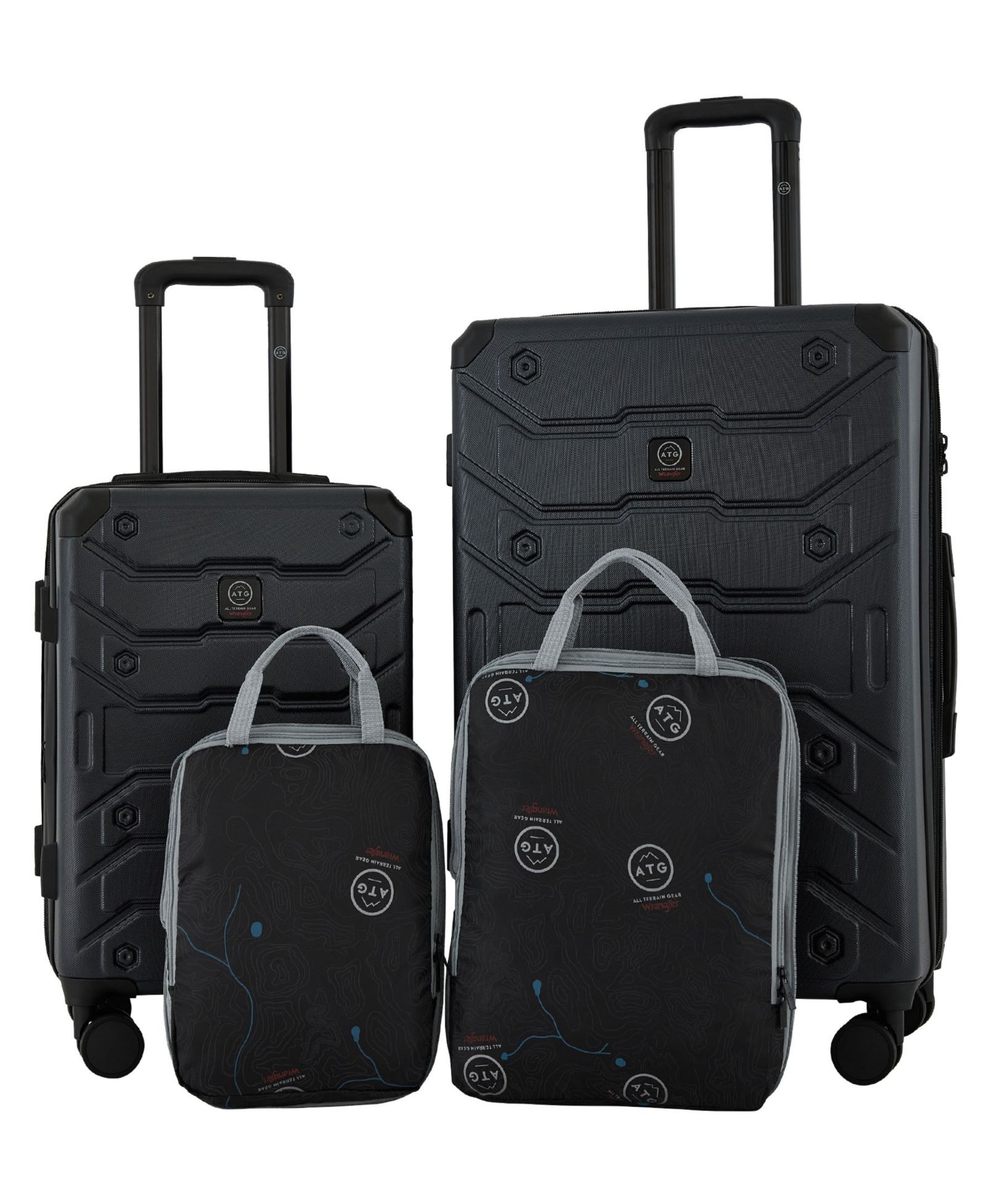 Wrangler Trailway 4-Piece Hardside Luggage Set