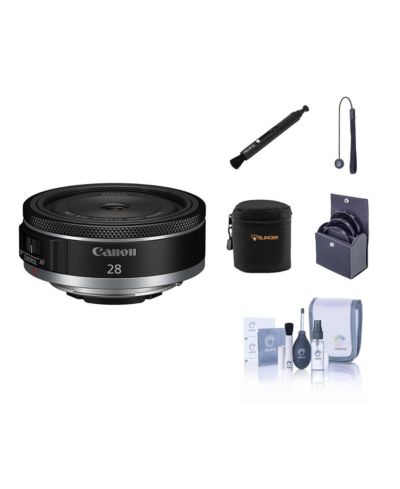 Объектив Canon RF 28mm 2.8 STM, комплект с набором фильтров 55 мм, мягким чехлом и набором для чистки