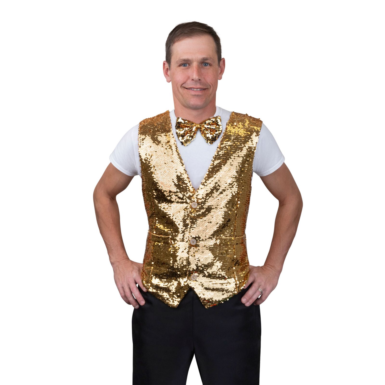 Жилет Dress Up America с пайетками и галстуком-бабочкой