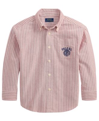 Polo Ralph Lauren Детская рубашка Oxford в полоску 2T-7