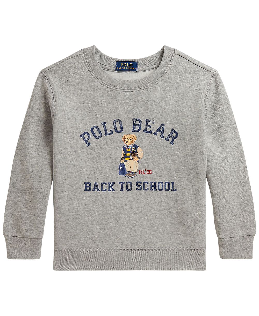 Детское флисовое худи Polo Ralph Lauren 2T-7 с медведем Polo Bear