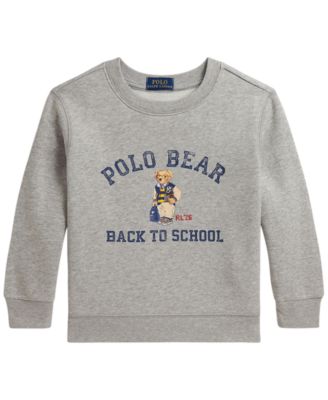 Детское флисовое худи Polo Ralph Lauren 2T-7 с медведем Polo Bear