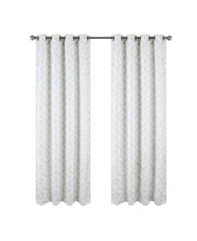 RT Designers Collection Heathrow Halo Foil Blackout Polyester Window Curtain Grommet Panel 52" x 84"