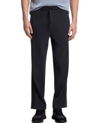 Мужские брюки BOSS by Hugo Boss Regular-Fit из джерси с жаккардовой лентой