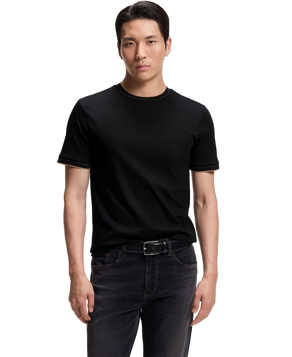 Мужская футболка BOSS by Hugo Boss Cotton Slim-Fit Crew Neck