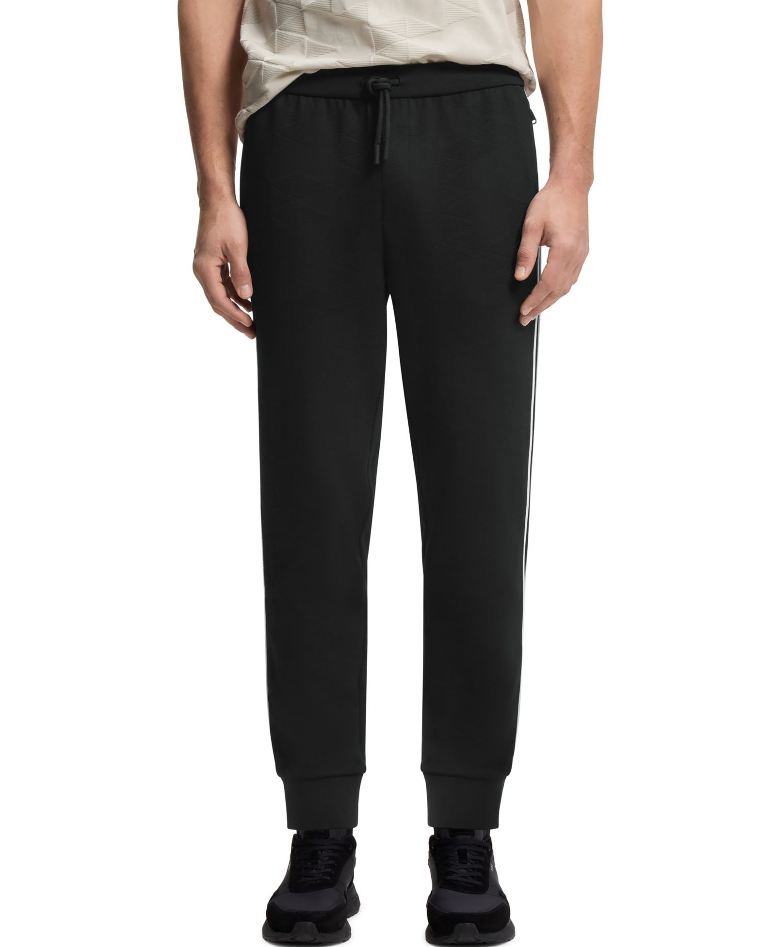 BOSS by Hugo Boss мужские брюки-джоггеры с узором Triangle-Jacquard