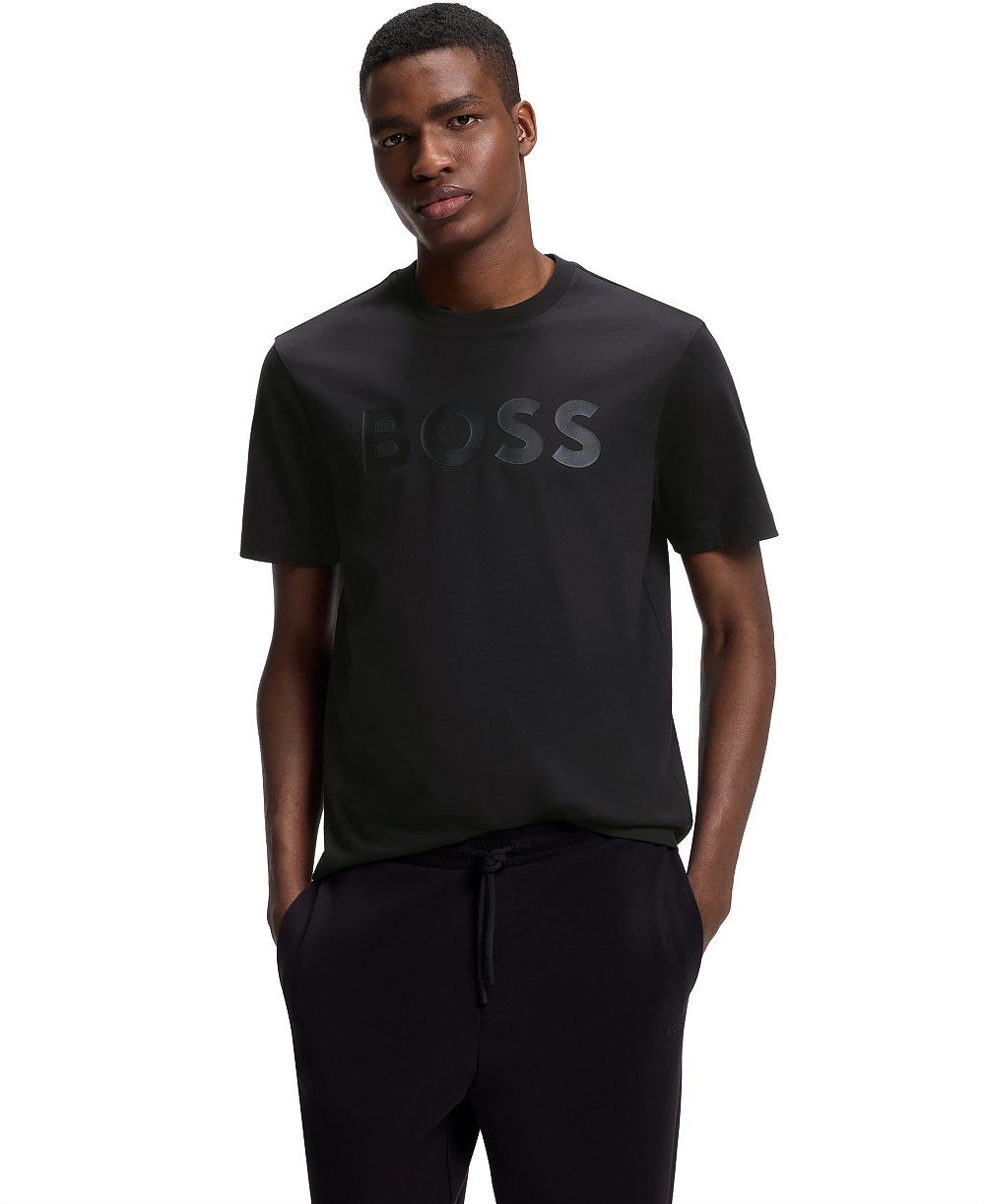 BOSS by Hugo Boss Men's Cotton Tonal Logo Regular-Fit T-Shirt