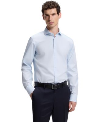 BOSS by Hugo Boss Men's Structured Cotton Regular-Fit Dress Shirt