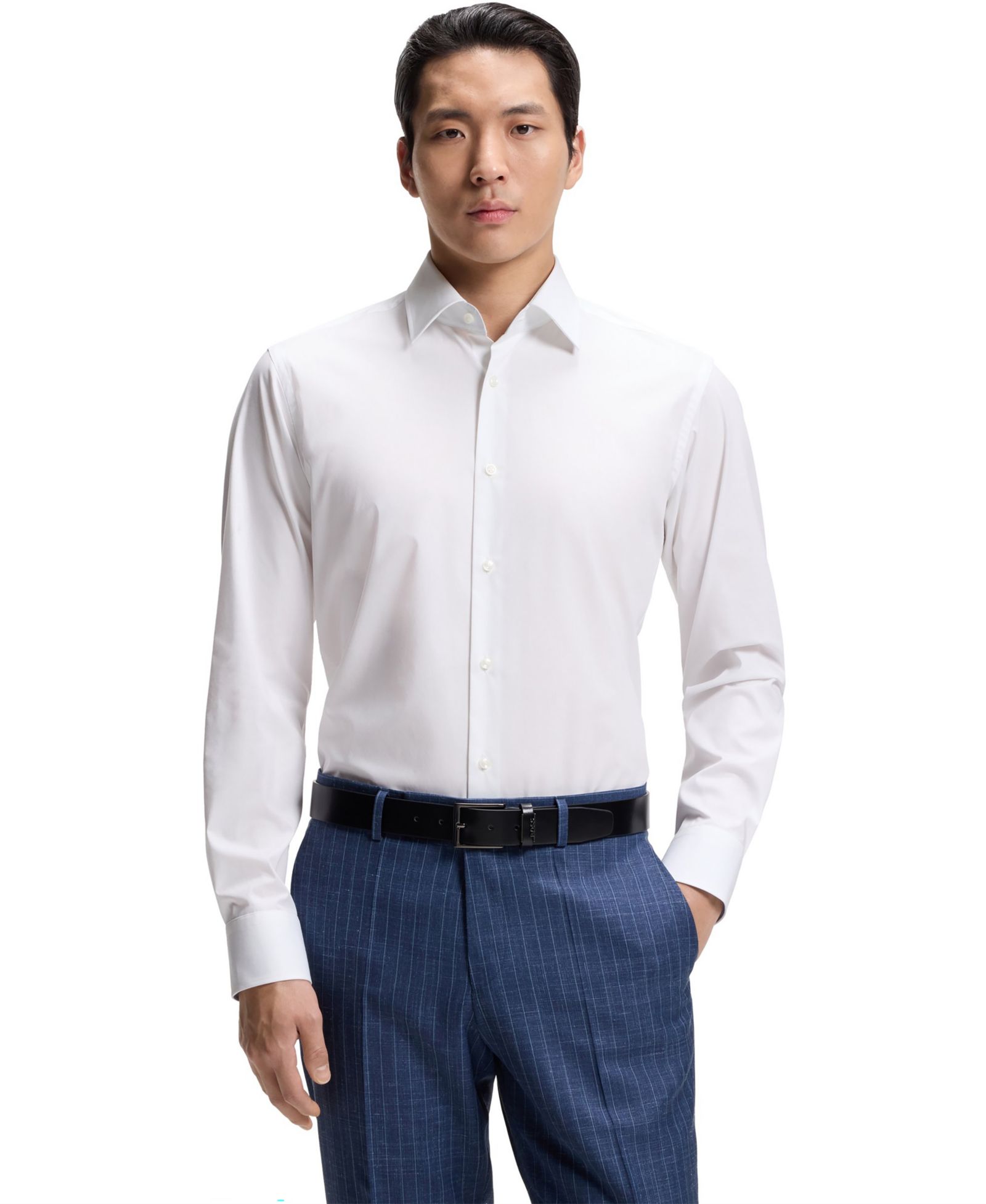 Мужская классическая рубашка BOSS by Hugo Boss Stretch Cotton Regular-Fit