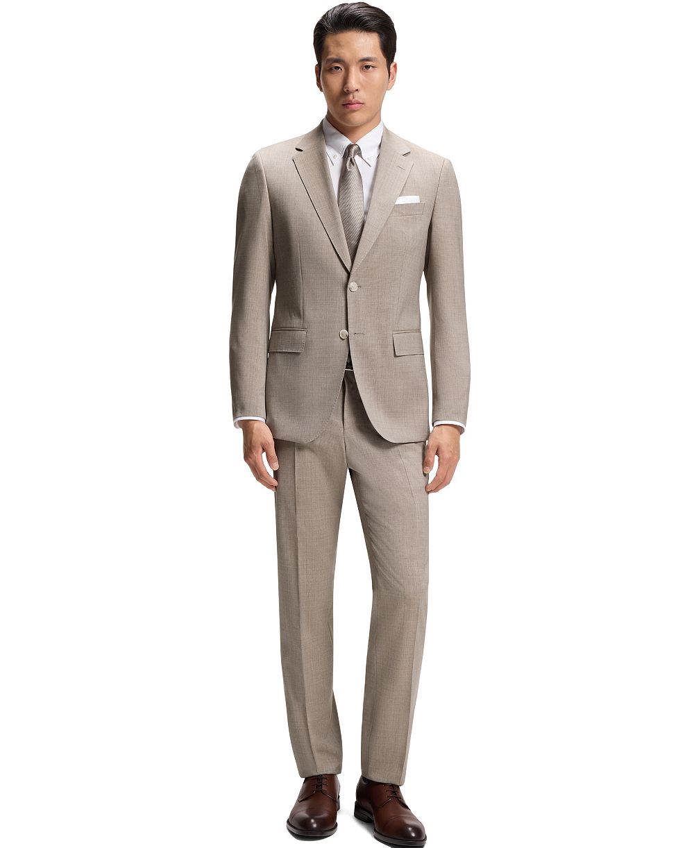 BOSS Мужской костюм Slim-Fit из девственной шерсти