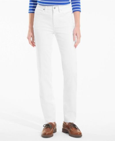 Lands' End Women's High Rise Straight Leg Jeans