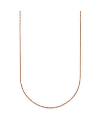 Curata Jewelry Цепочка-ожерелье 18k Rose Gold Italian Polished 1.1mm Cable Chain