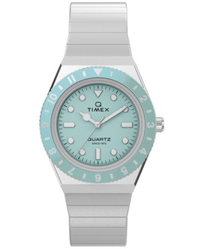Timex Женские кварцевые аналоговые часы из стали серебристого цвета, 30mm