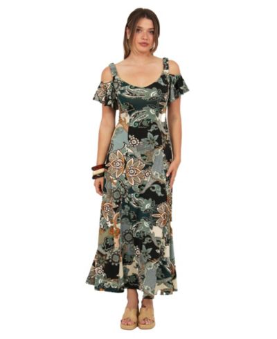 24seven Comfort Apparel Женское Soft A-Line Maxi Dress Elevate