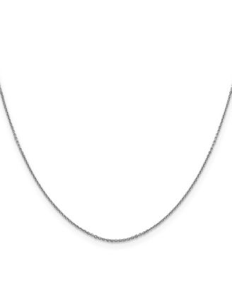 Колье Curata Jewelry Solid 18k White Gold Italian Polished Cable Chain